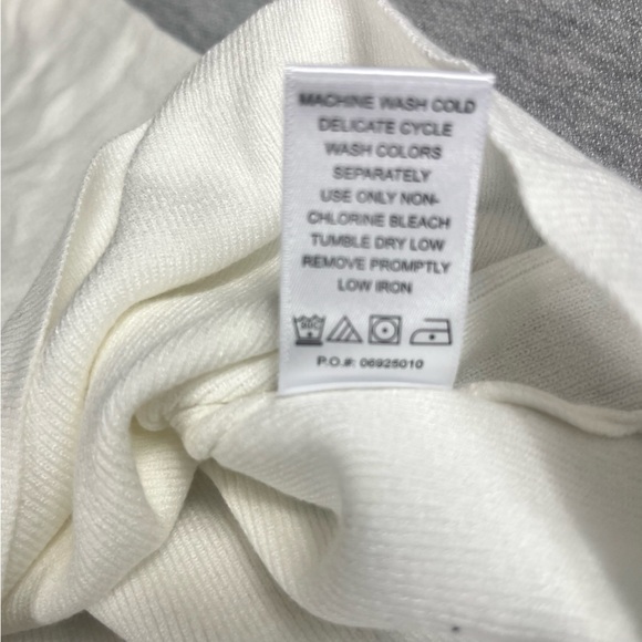 Jessica London size 14/16 long sleeve white blouse/sweater with lace sleeve - Picture 7 of 11